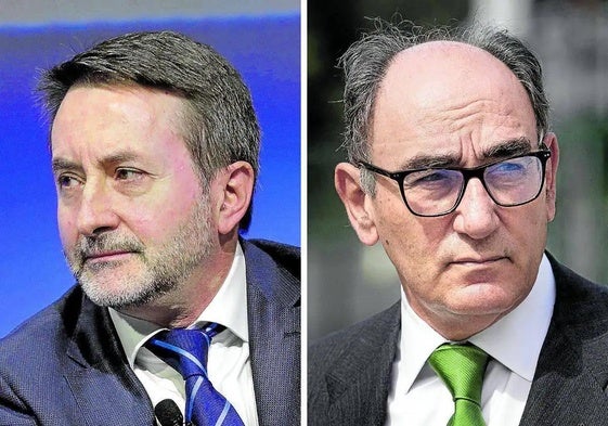 El consejero delegado de Repsol, Josu Jon Imaz, y el presidente de Iberdrola, Ignacio Galán.