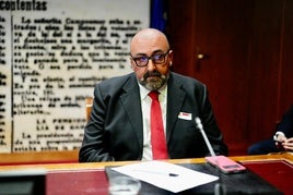 Koldo García, en la comisión del Senado.