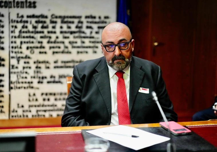 Koldo García, en la comisión del Senado.