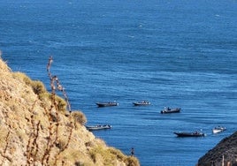 Narcolanchas el pasado mes de marzo en Almería