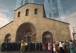 El sueño de un constructor. Recreación de la iglesia sobre la que el visionario obispo de París, Maurice Sully, imaginó la catedral en el siglo XII.