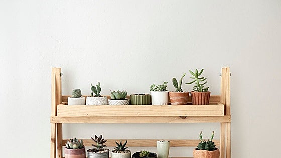 Estanterías con estilo para vestir de verde tu terraza