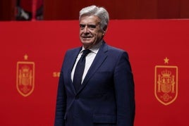 Pedro Rocha, presidente de la Federación Española de Fútbol.