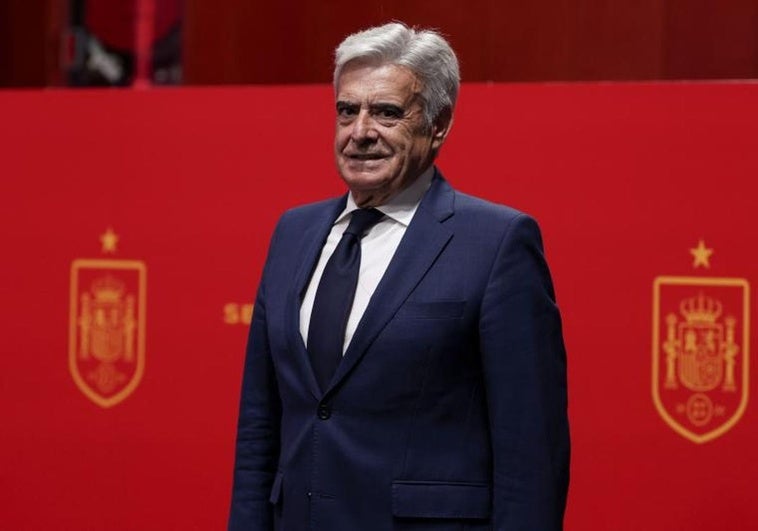 Pedro Rocha, presidente de la Federación Española de Fútbol.