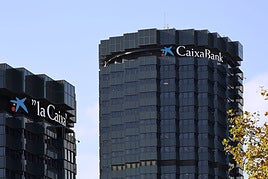 Sede corporativa de CaixaBank en Barcelona.