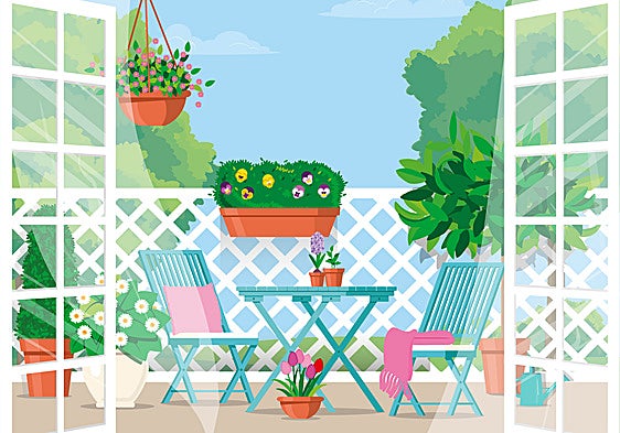 Estos son los trucos de interiorista para tener un balcón de revista