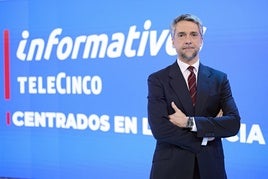 El presentador de los informativos de noche, Carlos Franganillo