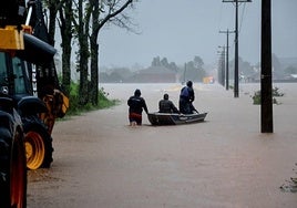 En los últimos cuatro días Río Grande del Sur ha recibido el 70% de las precipitaciones que se suelen registrar en todo el mes.