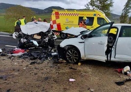 Muere una bebé de un año y cinco personas resultan heridas graves en un accidente en La Rioja