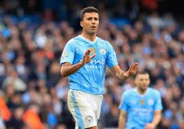 Rodrigo, centrocampista español del Manchester City.