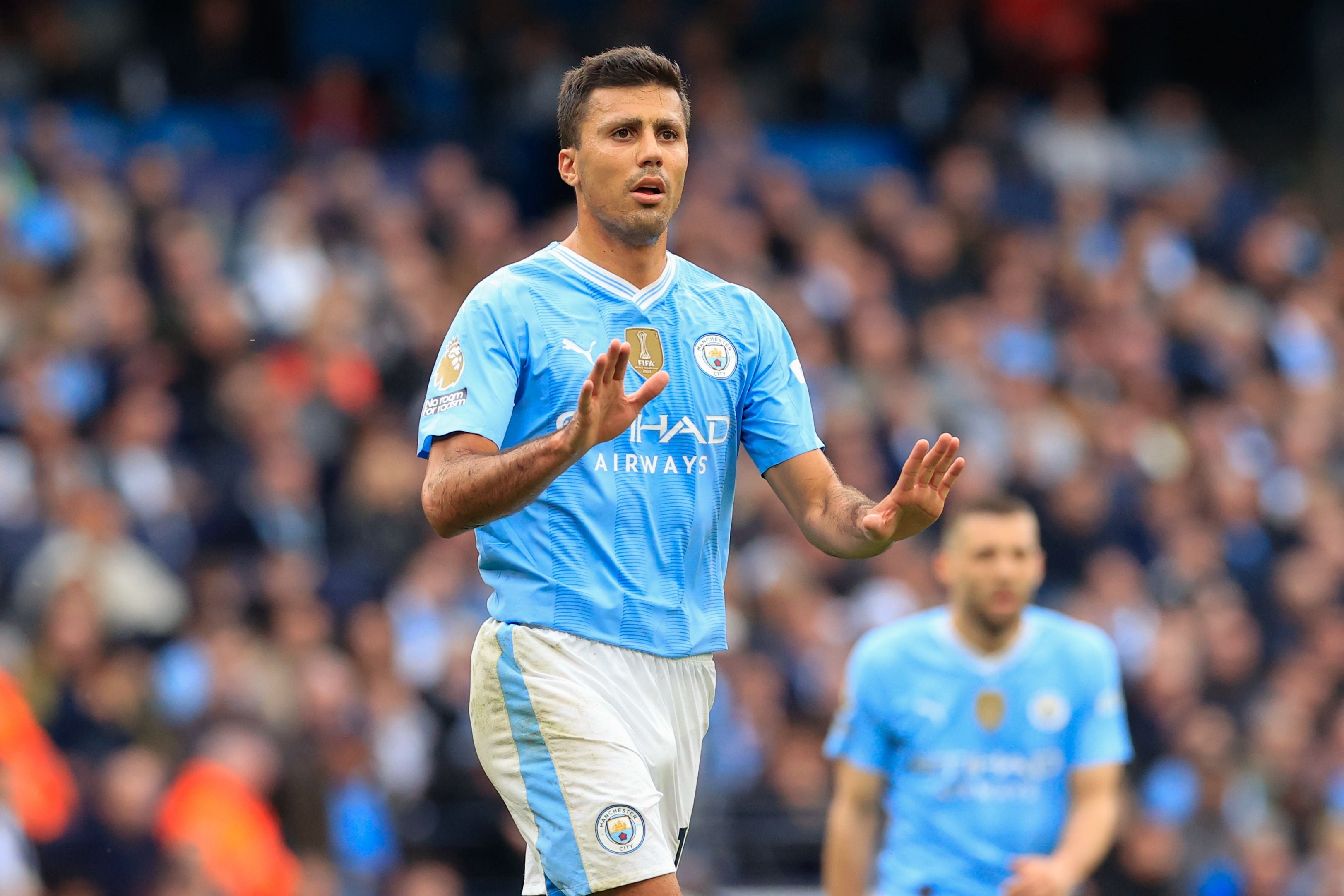 Rodrigo, centrocampista español del Manchester City.