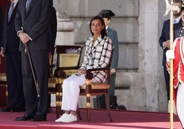 Letizia, durante el acto central del bicentenario de la Policía Nacional.