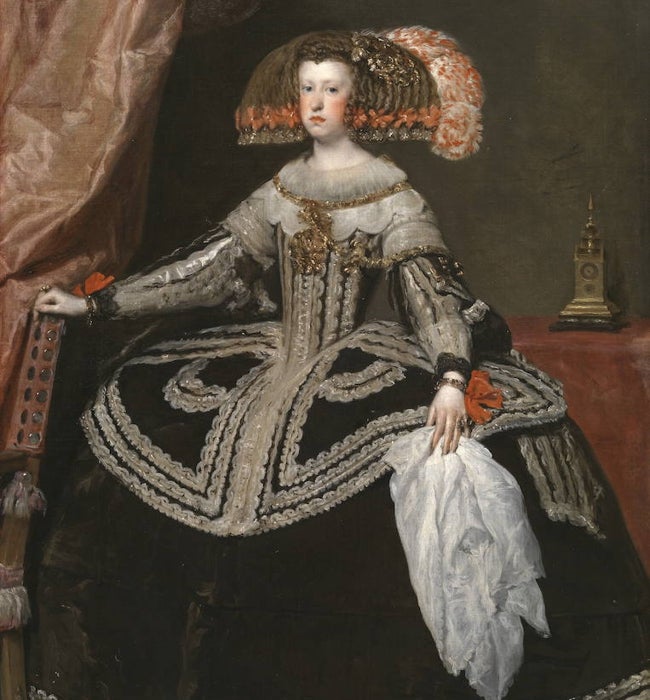 'La reina Mariana de Austria'. Óleo de Velázquez.