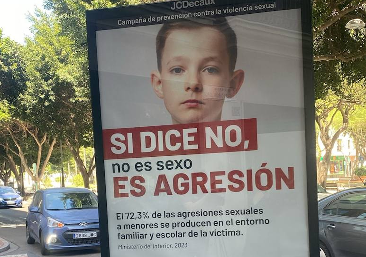 Cartel de la campaña contra la violencia sexual que ha desatado la polémica.