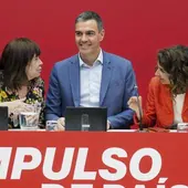 Pedro Sánchez durante la última reunión Ejecutiva del PSOE.
