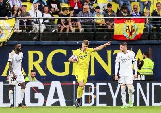 El póker del pichichi Sorloth ante el Real Madrid