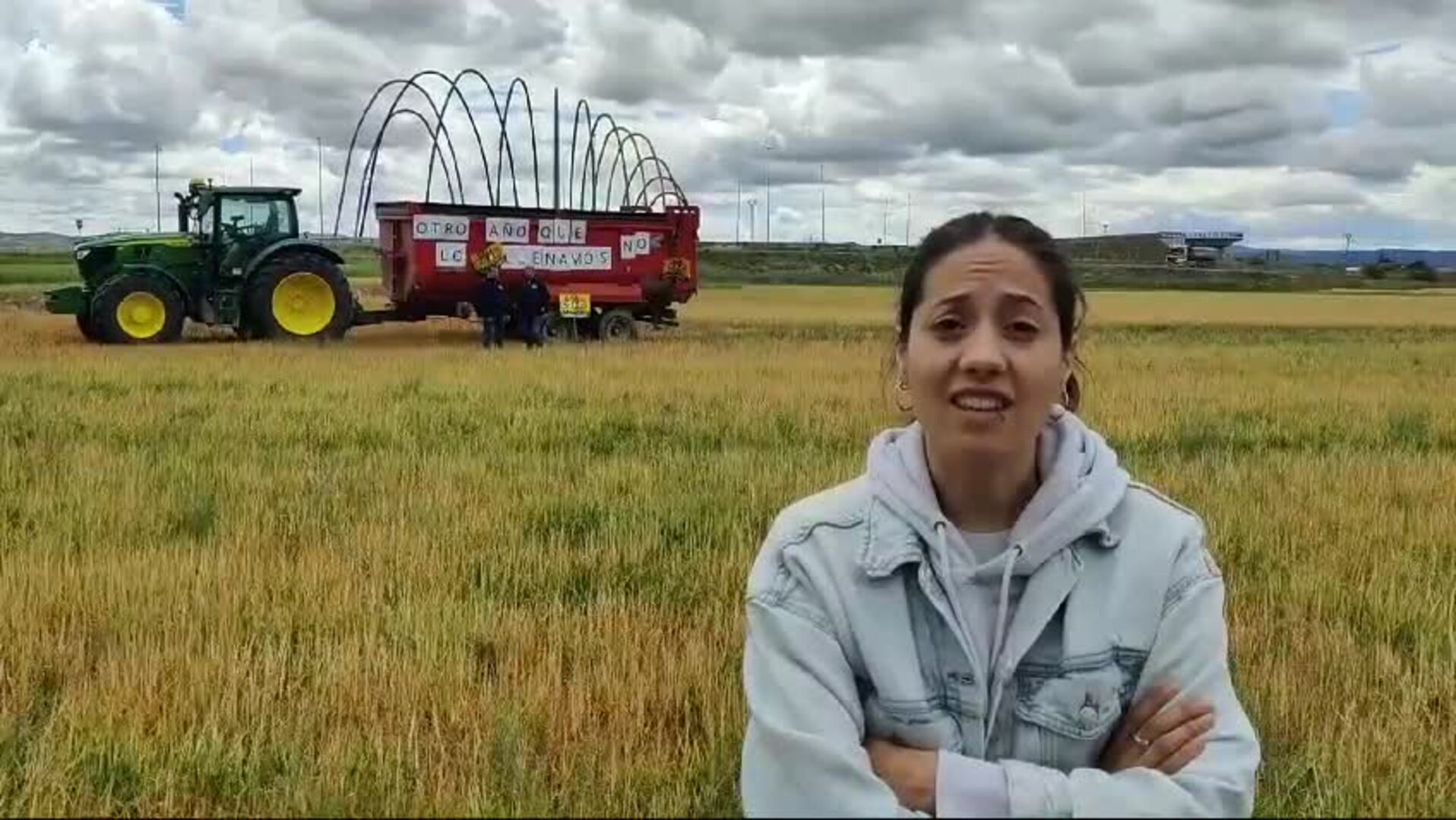 Agricultores de cereal arruinados por la sequía