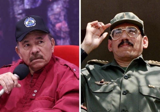 El presidente nicaragüense, Daniel Ortega, y su hermano Humberto, en una combinación de imágenes.