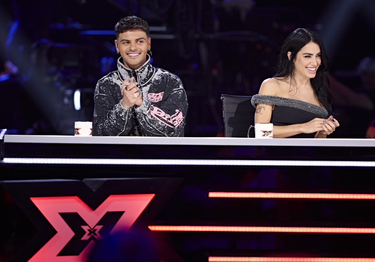 Lali Expósito y Abraham Mateo en el programa 'Factor X'