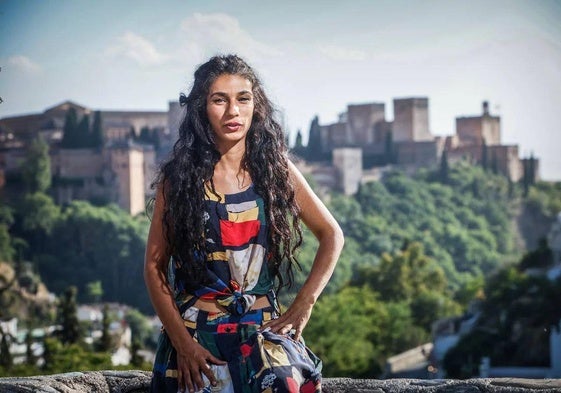 Zeinab Sabbah, en la Verea de Enmedio del Sacromonte.