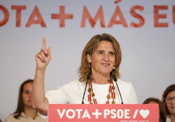 La vicepresidenta tercera y ministra para la Transición Ecológica, Teresa Ribera.