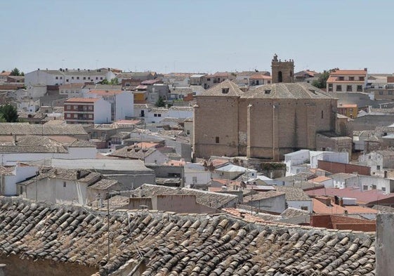 Vista de Santa Cruz de la Zarza (Toledo).