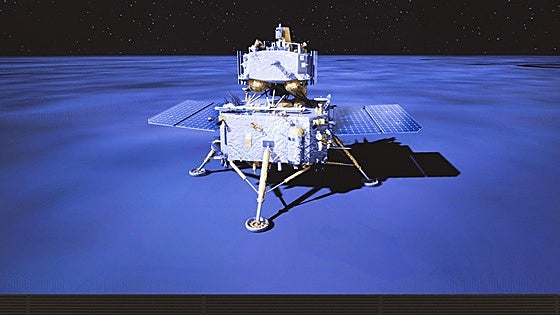 La sonda china Chang'e 6 consigue posarse en la cara oculta de la Luna