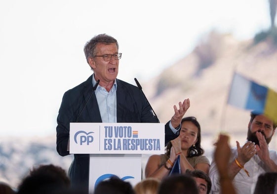 El líder del PP, Alberto Núñez Feijóo.