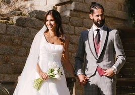 Sara Salamo e Isco Alarcón el día de su boda.