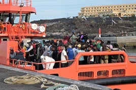Uno de los rescates llevados a cabo este miércoles por Salvamento Marítimo en Canarias