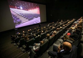 Una sala de cine.