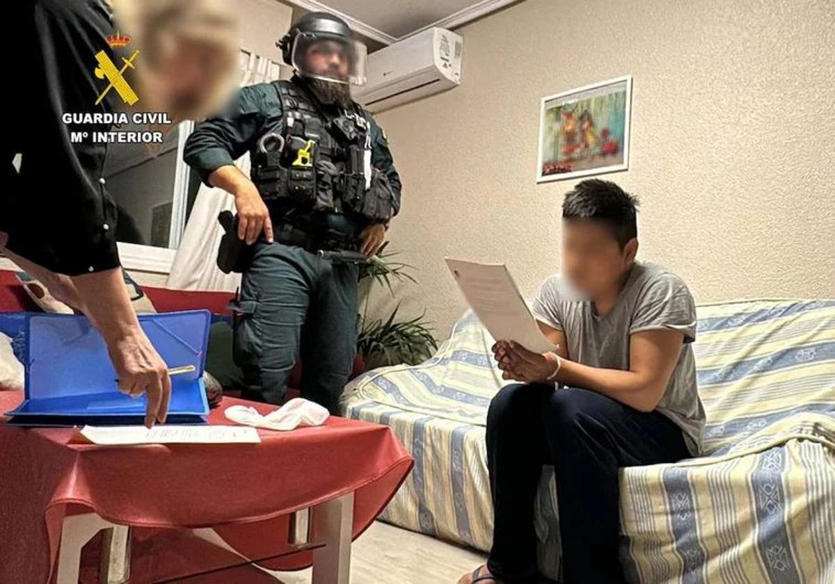 Imagen del detenido.