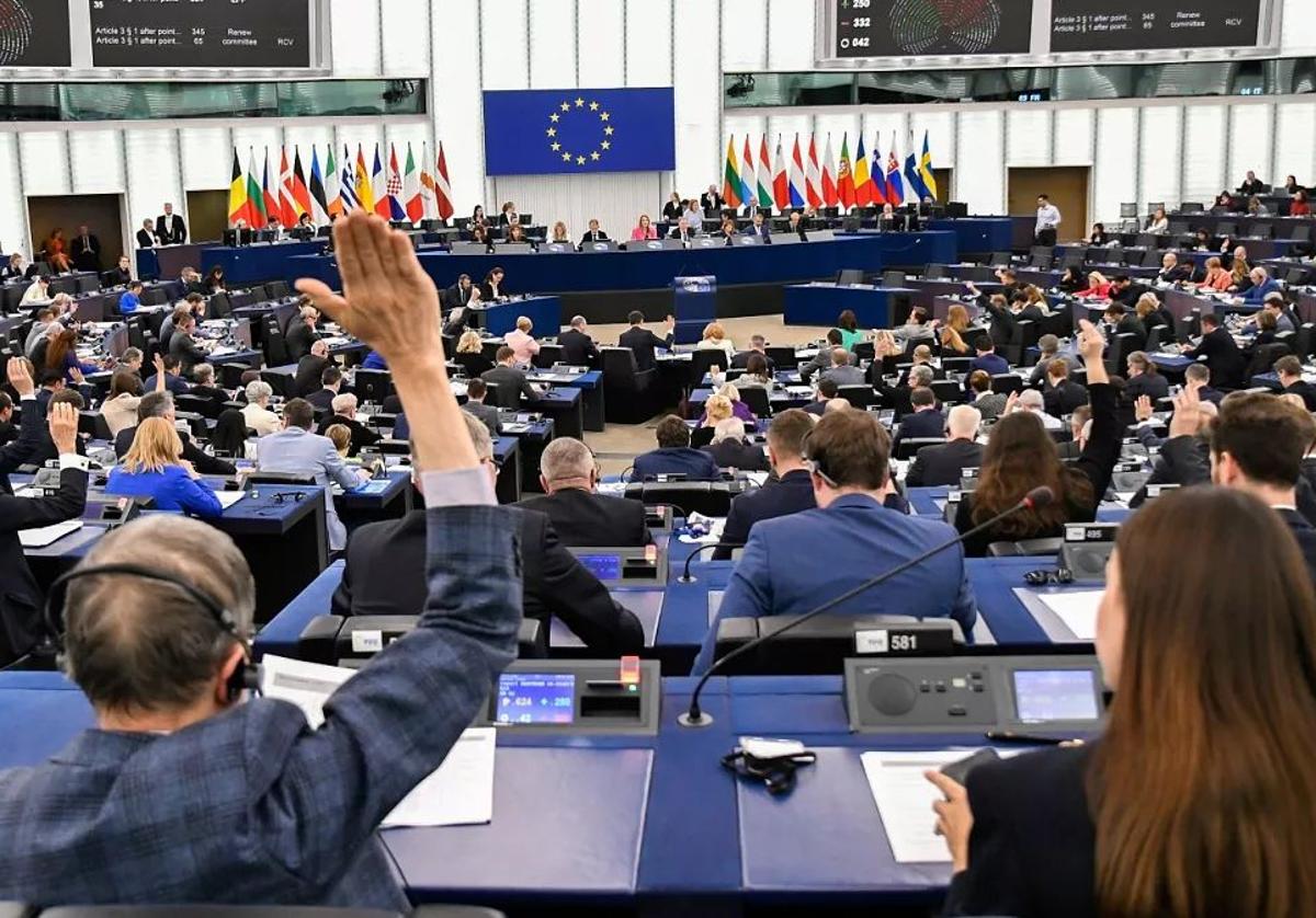 Una sesión del Parlamento Europeo en la última legislatura.