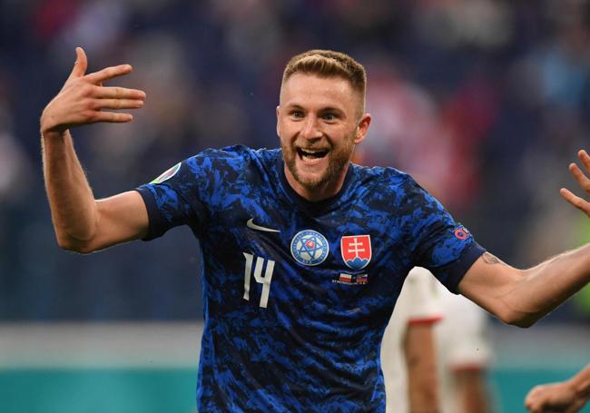 Milan Skriniar, una de las armas de Eslovaquia