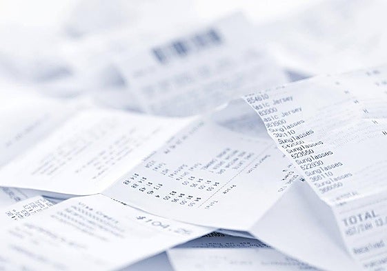 Facturas de empresas.