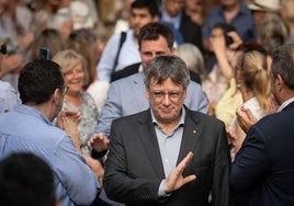 Carles Puigdemont, expresidente de la Generalitat, en Colliure (Francia), en una imagen de archivo