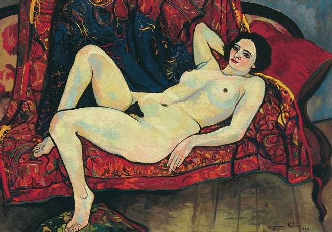 'Desnudo en ele canapé', 1920.