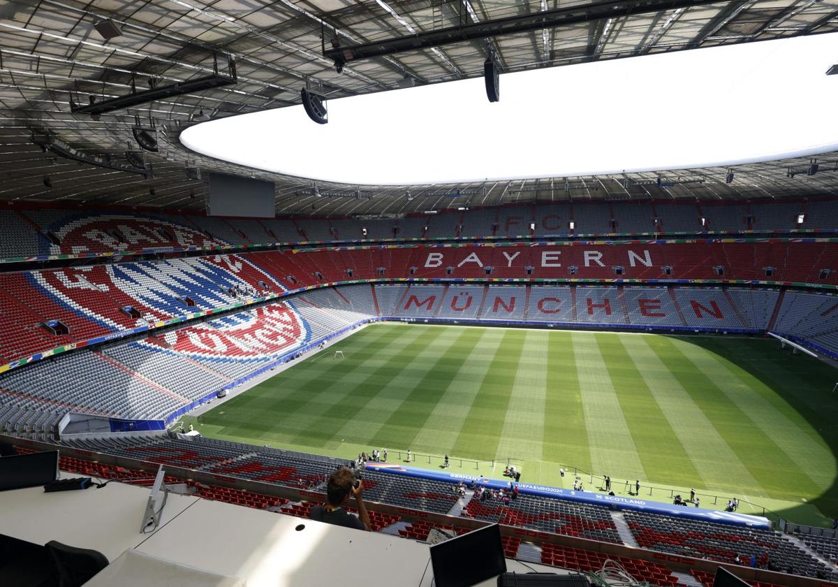 Imagen del Allianz Arena de Múnich, donde se inaugura la Eurocopa.