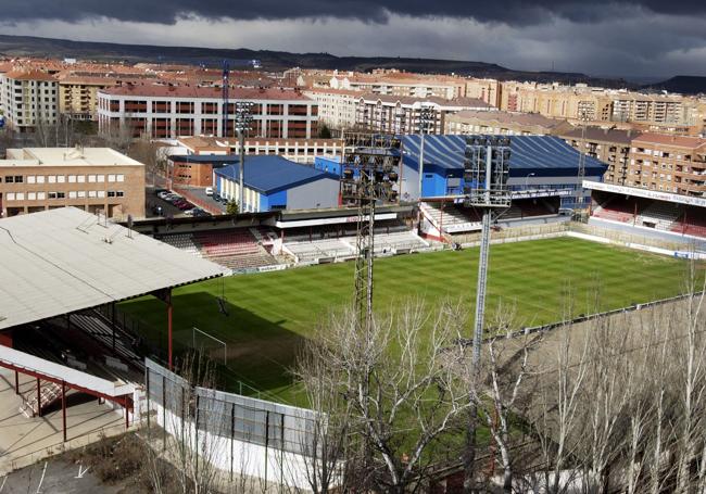 Las Gaunas, días antes de que se disputara el último partido antes de su desaparición.