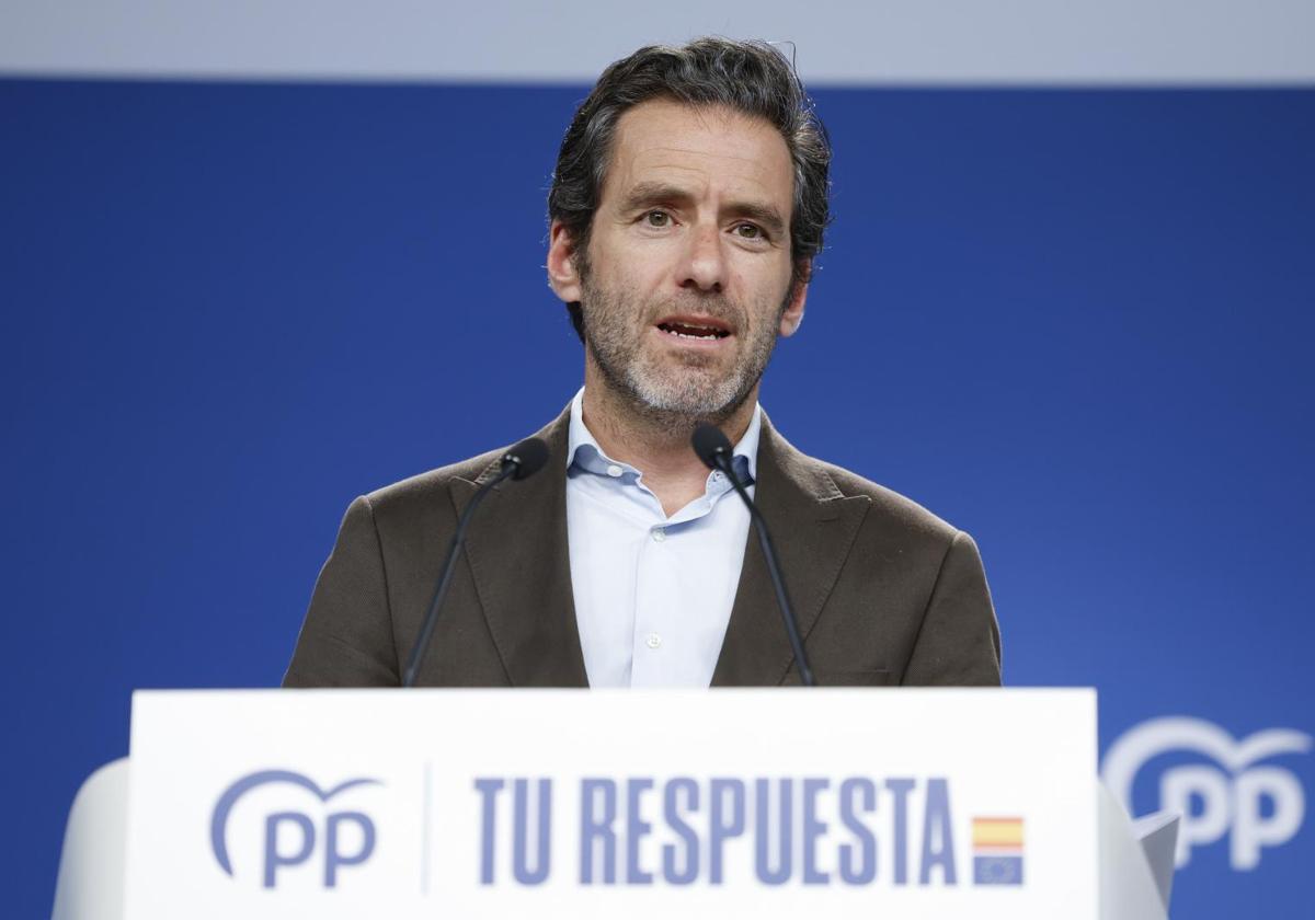 Borja Sémper, portavoz del PP, en Génova