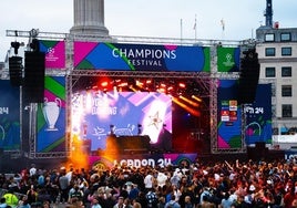 Festival de la Champions en la previa del Real Madrid-Borussia Dortmund.