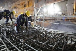 Trabajadores de la industria.