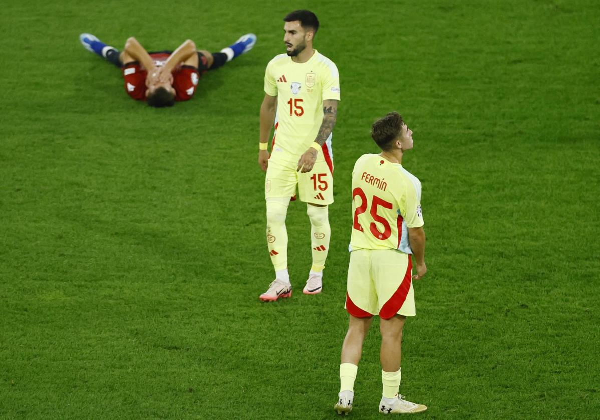 Alex Baena and Fermín López disputaron el partido de España ante Albania en la fase de grupos de la Eurocopa.