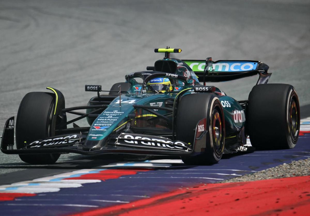 Fernando Alonso, rodando por el Red Bull Ring.