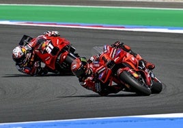 Pecco Bagnaia, en la carrera al sprint