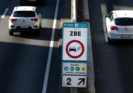 Zona de Bajas Emisiones en Barcelona.