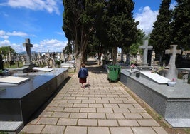 Panteones, nichos y muros del cementerio viejo de Miranda de Ebro.