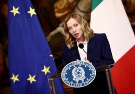 La primera ministra italiana, Giorgia Meloni.