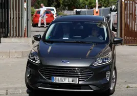 Begoña Gómez, esposa del presidente del Gobierno, Pedro Sánchez, sale en coche del Juzgado de Instrucción número 41 de Madrid