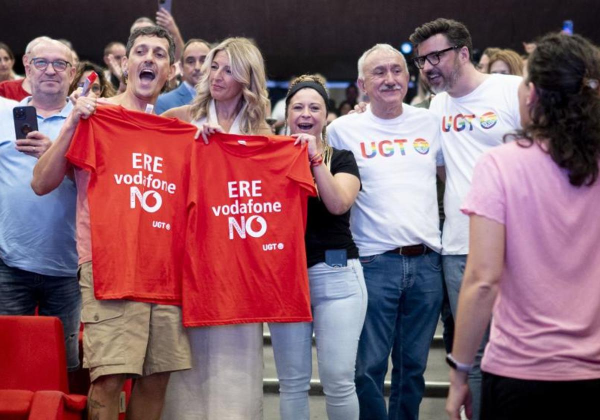 Yolanda Díaz participa en las III Jornadas Confederales LGTBI de UGT.